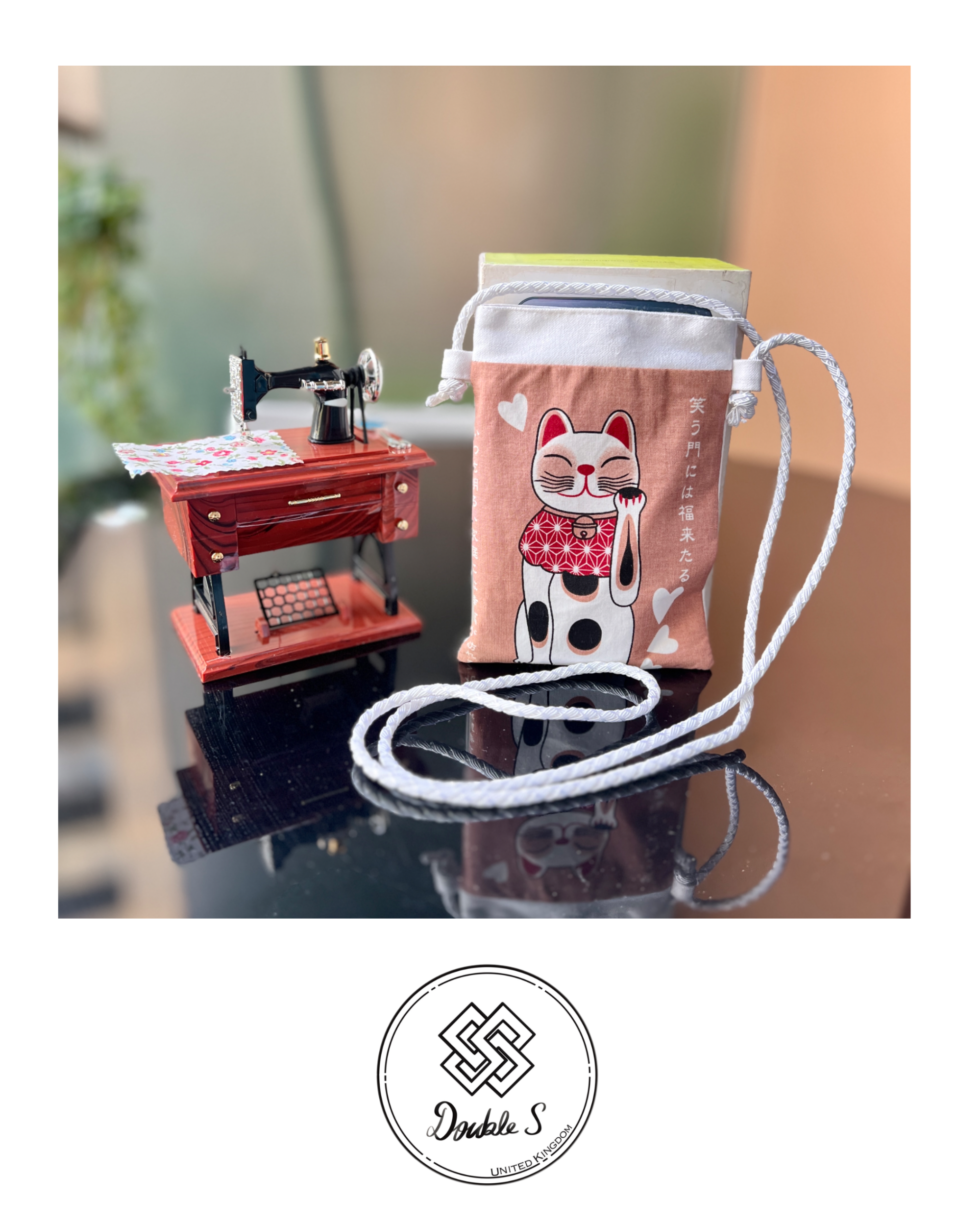 Japan Fabric Smartphone Shoulder Bag