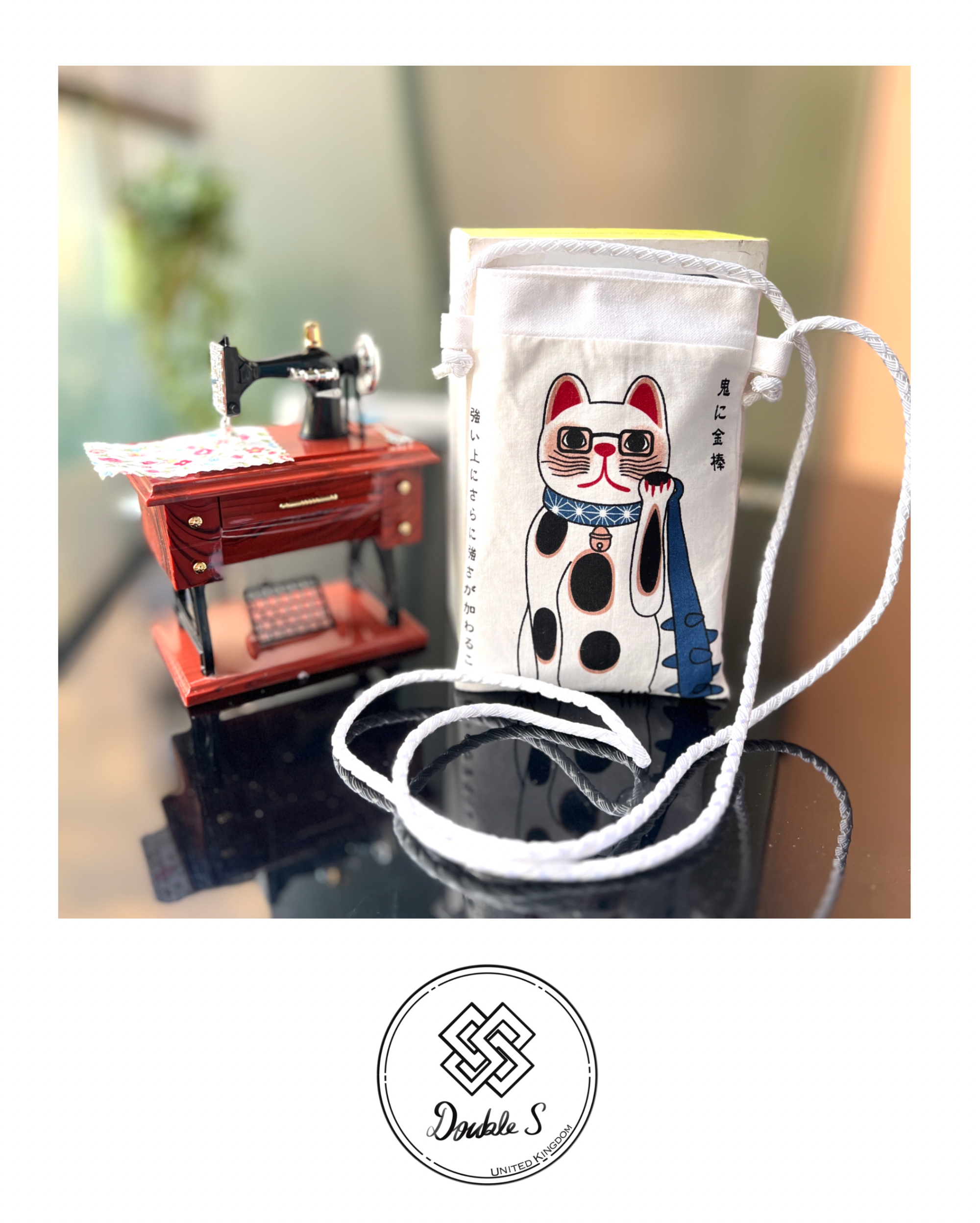 Japan Fabric Smartphone Shoulder Bag